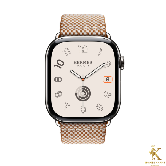 Apple Watch Hermès 10 - 46mm Gold/Écru Toile H Single Tour