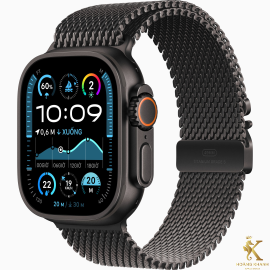 Apple Watch Ultra 2 49mm Black Milanese Loop