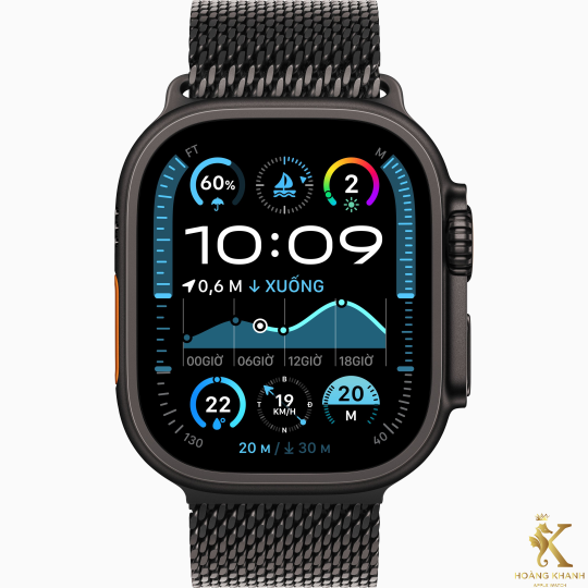 Apple Watch Ultra 2 49mm Black Milanese Loop